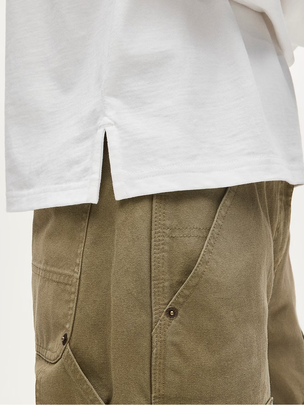 J Crew White Long Sleeve Tee - Picture 2 of 7